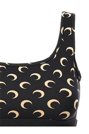 Reggiseno sportivo Moon in jersey nero MARINE SERRE | WUW055ACJER0001IT99